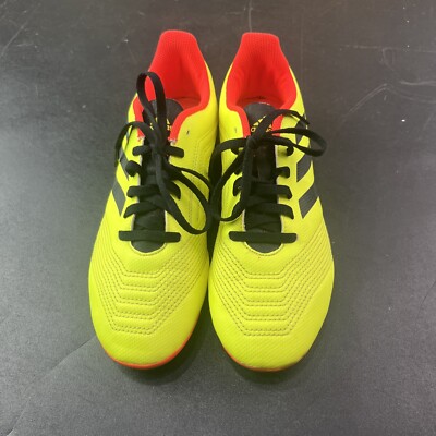 Adidas Predator 18.4 FxG Boys Soccer Cleats Yellow/black/orange DB2321 Size 5.5