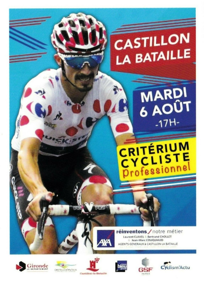 CYCLISME carte cycliste JULIAN ALAPHIILIPPE maillot a pois équipe