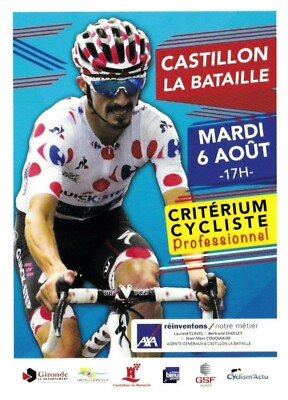 CYCLING cycling card JULIAN ALAPHILIPPE polka dot jersey team QUICK-STEP