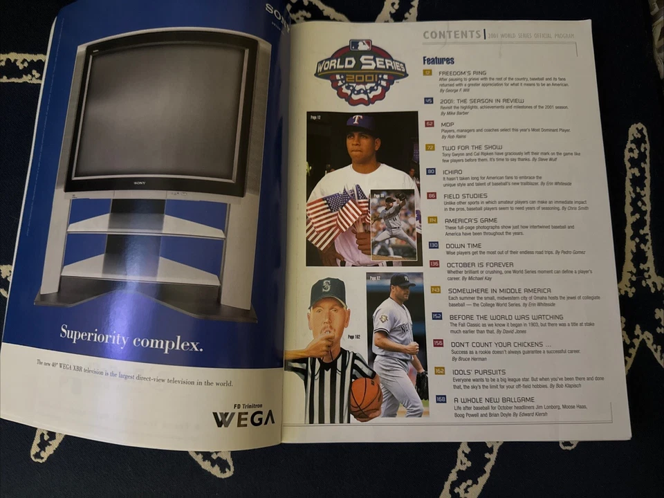 2001 World Series Official Program New York Yankees vs Arizona Diamondbacks MLB - Image 3 of 4