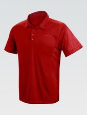 Mens Performance Polo Shirt - Red Dolfin Peak Polo 715PS -250 Size L NWT