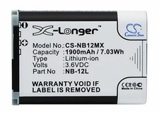 NB-12L Battery 1900mAh / 7.03Wh For CANON LEGRIA Mini X, PowerShot G1X mark  