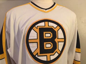 boston bruins white practice jersey