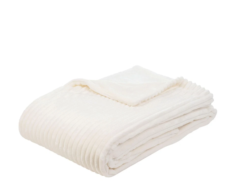 GÖZZE Cord Optik Kuscheldecke Wohndecke XXL 150x200cm Sommerdecke - Bild 2 von 4