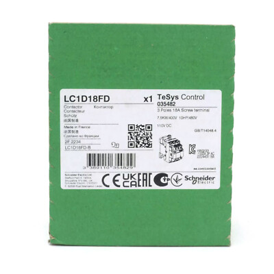 1PCS NEW Schneider Electric LC1D18FD Contactor