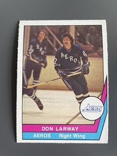 1977-78 O-Pee-Chee WHA Don Larway #48