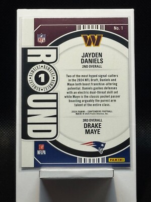 2024 Panini Contenders - Jayden Daniels, Drake Maye Round Numbers