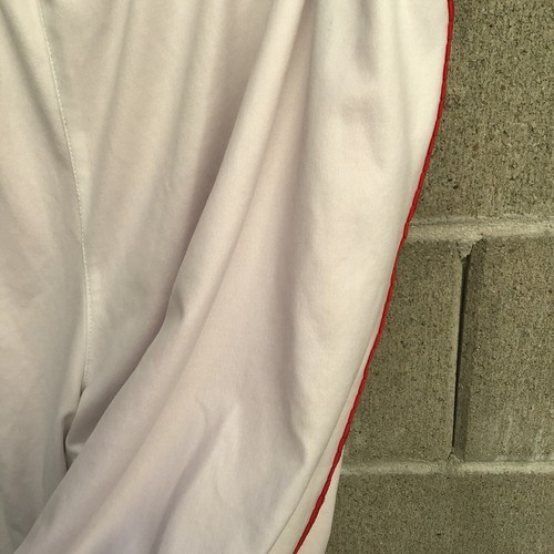 Vintage 90s Nike Air Swoosh Red White Reversible Gym Basketball Shorts Large - Bild 7 von 8