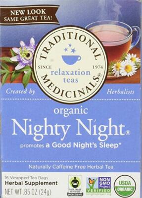 32-bag Organic Caffeine Free Good Sleep Tea- Traditional Medicinal Nighty Night 