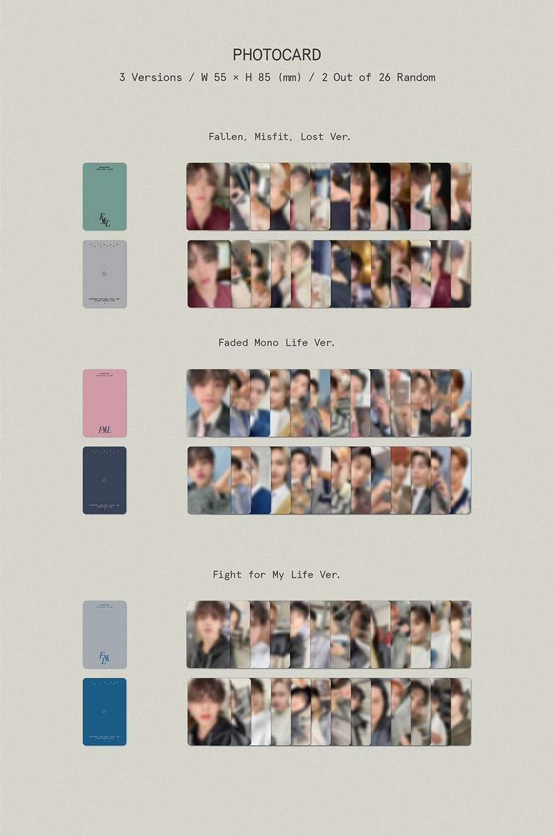 SEVENTEEN 10th Mini Album [FML] Faded Mono Life Ver CD+P.Book+2ea  