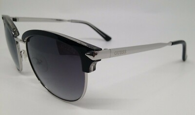 Guess GU7482 Black/Silver 01C Plastic Sunglasses Frame 55-18  display picture 2