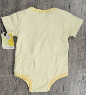 Baby Boy New! Bright Future Month Terry Cloth Bug Romper Outfit