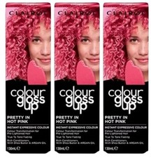 Clairol Colour Gloss Up Instant Hair Colour Pretty in Pink 130ml - 3 PACK