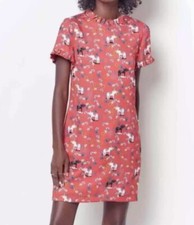 158. Anthropologie Corey Lynn Calter red elephant floral print dress S