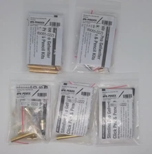 PSI Woodworking Slimline Pro Click Pen Kit Assembly Lot Of 5 (3 Gold & 2 Chrome)