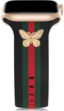 Designer Band with Charms Decor Compatible with Apple Watch Band 38mm 40mm 41mm