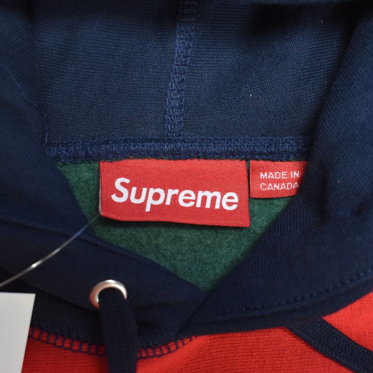 NWT Supreme Color Block Box Logo Hoodie Cotton Sweatshirt NWT Supreme Color Block Box Logo Hoodie Cotton Sweatshirt