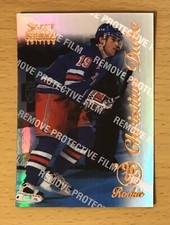 1996-97 SELECT CERTIFIED HOCKEY MIRROR BLUE CHRISTIAN DUBE RC NEW YORK RANGERS