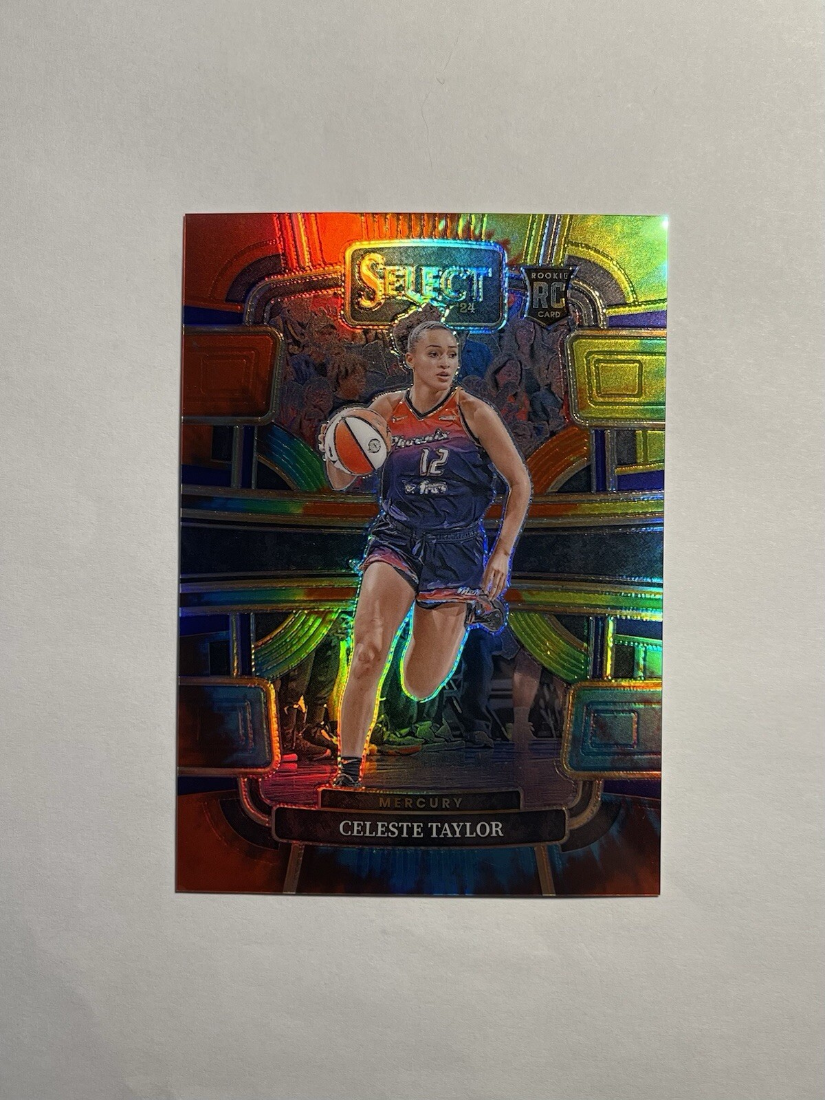 2024 WNBA Panini Select Celeste Taylor Tie-Dye Concourse RC # 18/25 Mercury