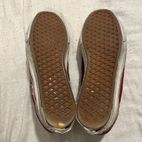 vintage vans size 6.5 red distressed - Picture 10 of 11