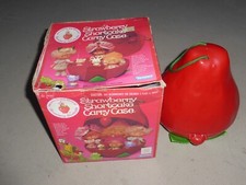 VINTAGE STRAWBERRY SHORTCAKE CARRY CASE CARRYING W ORIGINAL BOX KENNER 1980