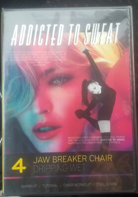 Addicted To Sweat (DVD, 2012) Nicole Winhoffer CHAIR WORKOUT EXERCISE FITNESS 