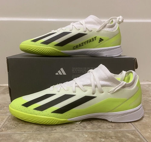 adidas Jr X Crazyfast.3 Indoor - White Shoes Kids Junior Cleats Children IE1563