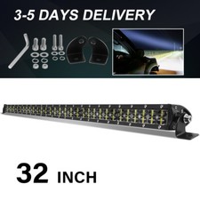 7 14 20 25 32 42 Slim Led Light Bar Spot Flood Combo Driving Truck Suv Offroad