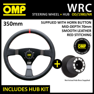 fits BMW M3 EVO 3.2 92-98 OMP WRC SMOOTH LEATHER STEERING WHEEL & HUB COMBO
