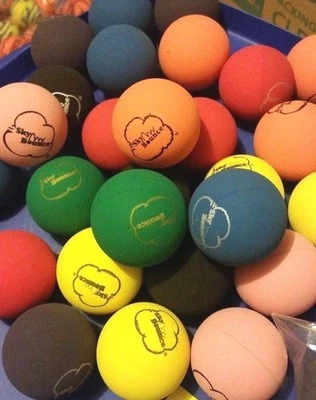 100 SKY BOUNCE ASSORTED COLORS - HAND BALL / RACKET BALL/ RACQUETBALL