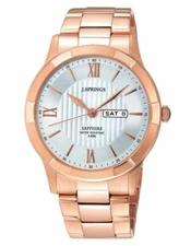 J. Springs by Seiko Instruments Inc. Day Date Mens Watch Sapphire Crystal BBJ015