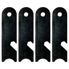 4PCS Ferro Rod Strikers | Bottle Opener Fire Steel Striker & Tinder Scraper 
