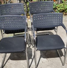 4x Vitra Visavis  Freischwinger Design: Antonio Citterio with Glen Oliver Löw