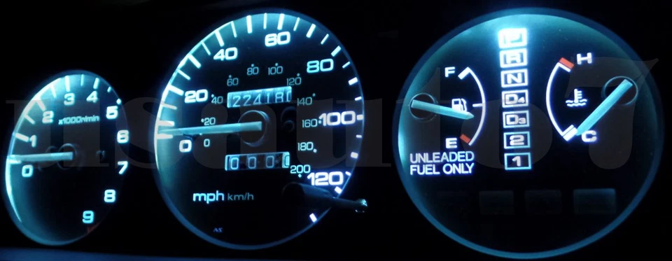 Dash Instrument Cluster Gauge AQUA BLUE LED LIGHTS KIT Fits 92-95 Honda Civic EG Foto 4 de 4