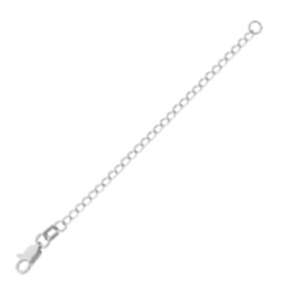 14k White Gold Extension Chain 3-inch 