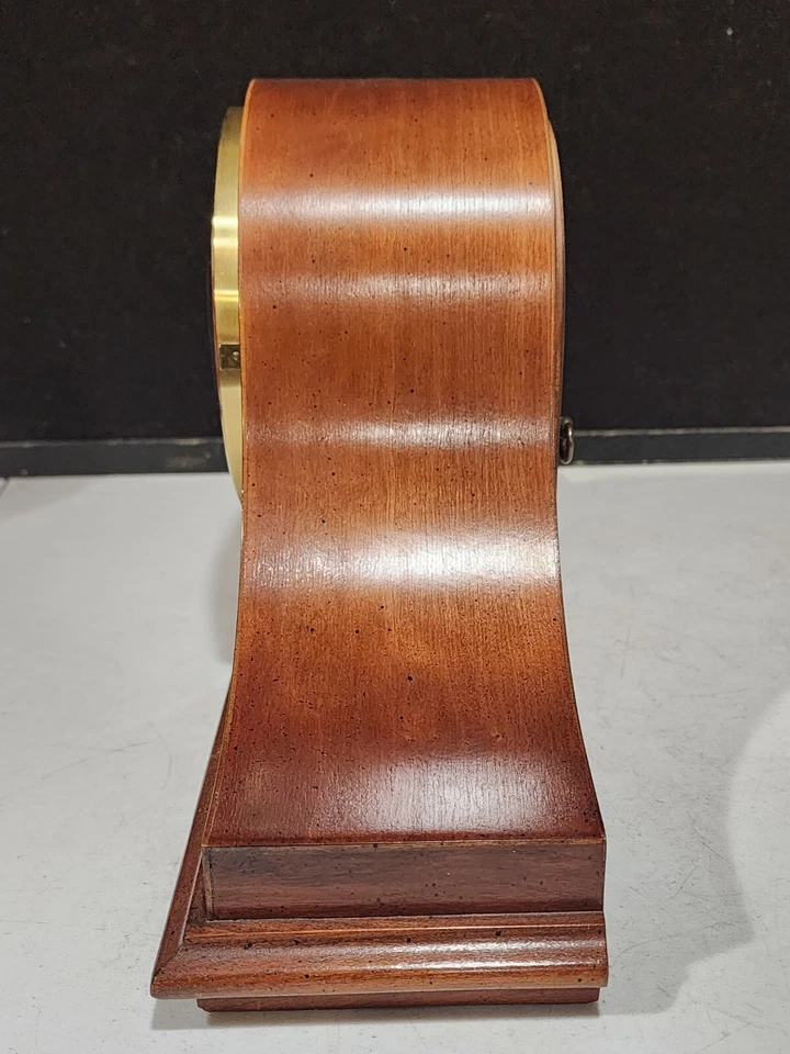 Reloj Howard Miller Sheffield 2 joyas de madera 340-020 vintage funcionando Foto 4 de 4
