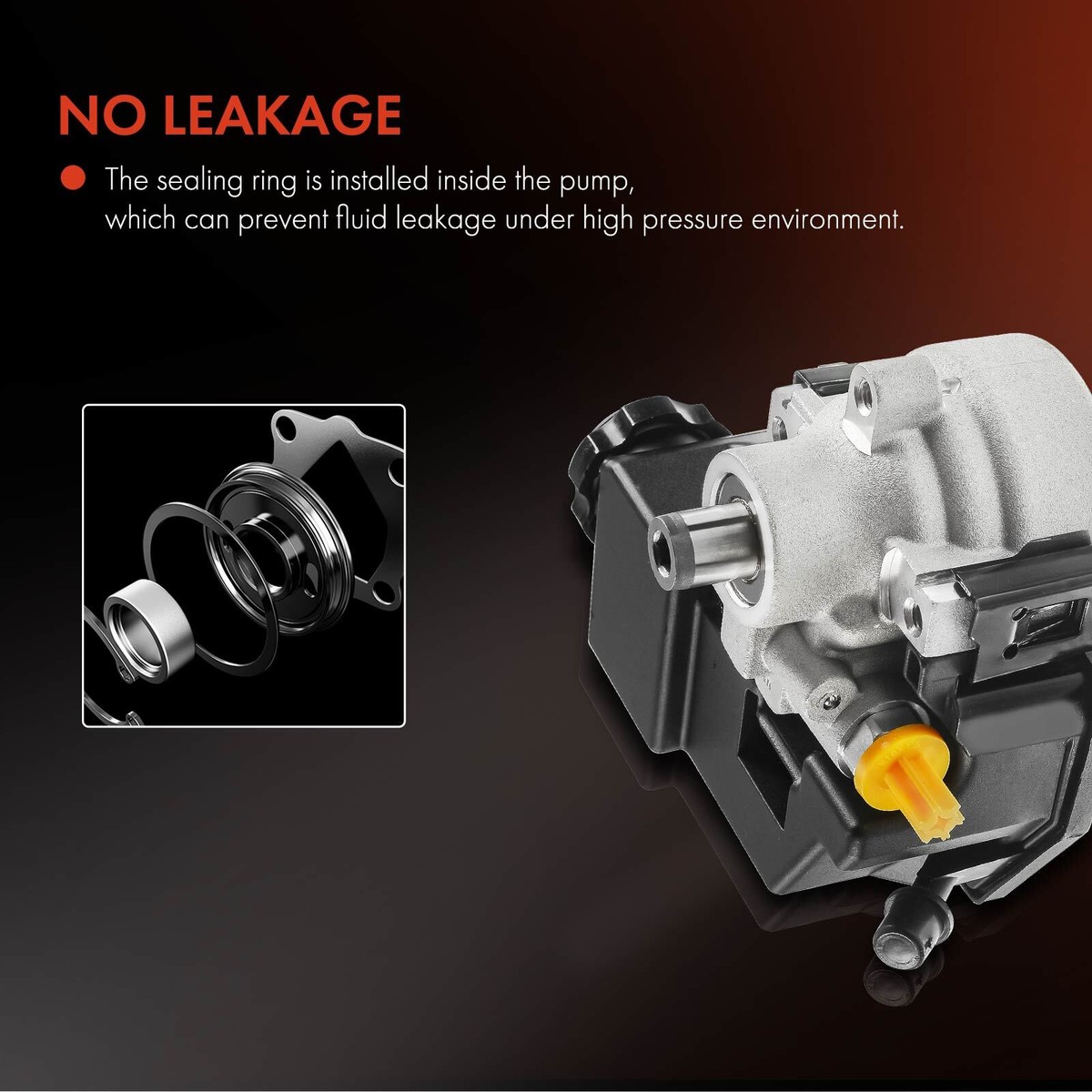 Power Steering Pump With Reservoir – For Chevy Colorado, GMC Canyon, Isuzu I-280 I-290