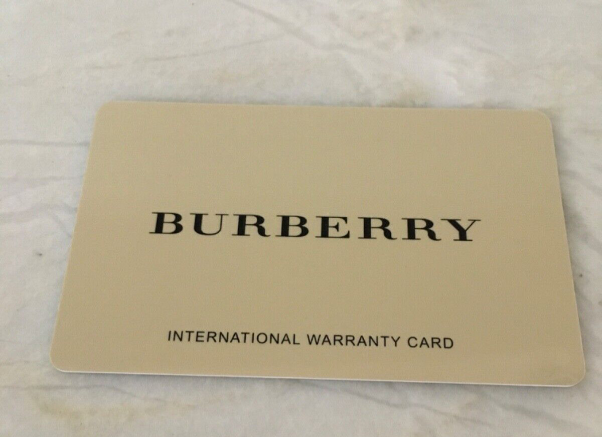 Authentic Burberry Watch Instruction Manual International Warranty Card +  Book | eBay