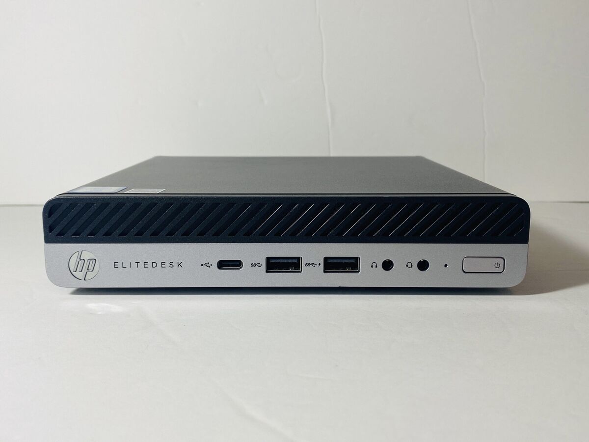 HP EliteDesk 800 G4 DM Mini 35W i5-8600T @ 2.30GHz 16GB Ram 256GB SSD Windows 10 HP EliteDesk 800 G4 DM Mini 35W i5-8600T @ 2.30GHz 16GB Ram 256GB SSD Windows 10
