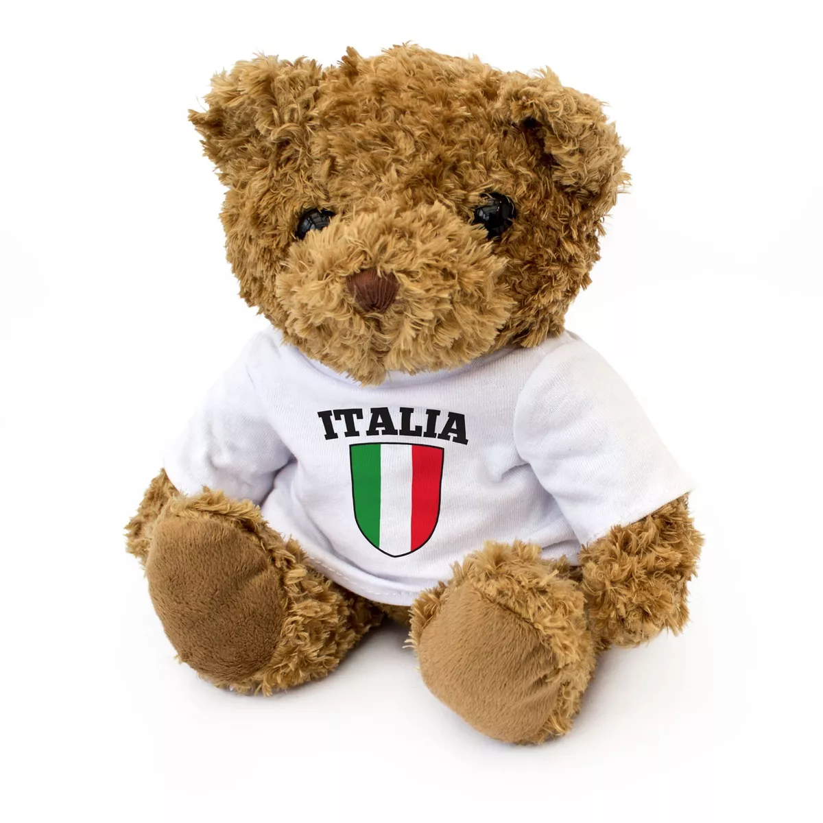 NUEVO Bandera de Italia Oso de Peluche Ventilador Italiano Regalo Presente Italia