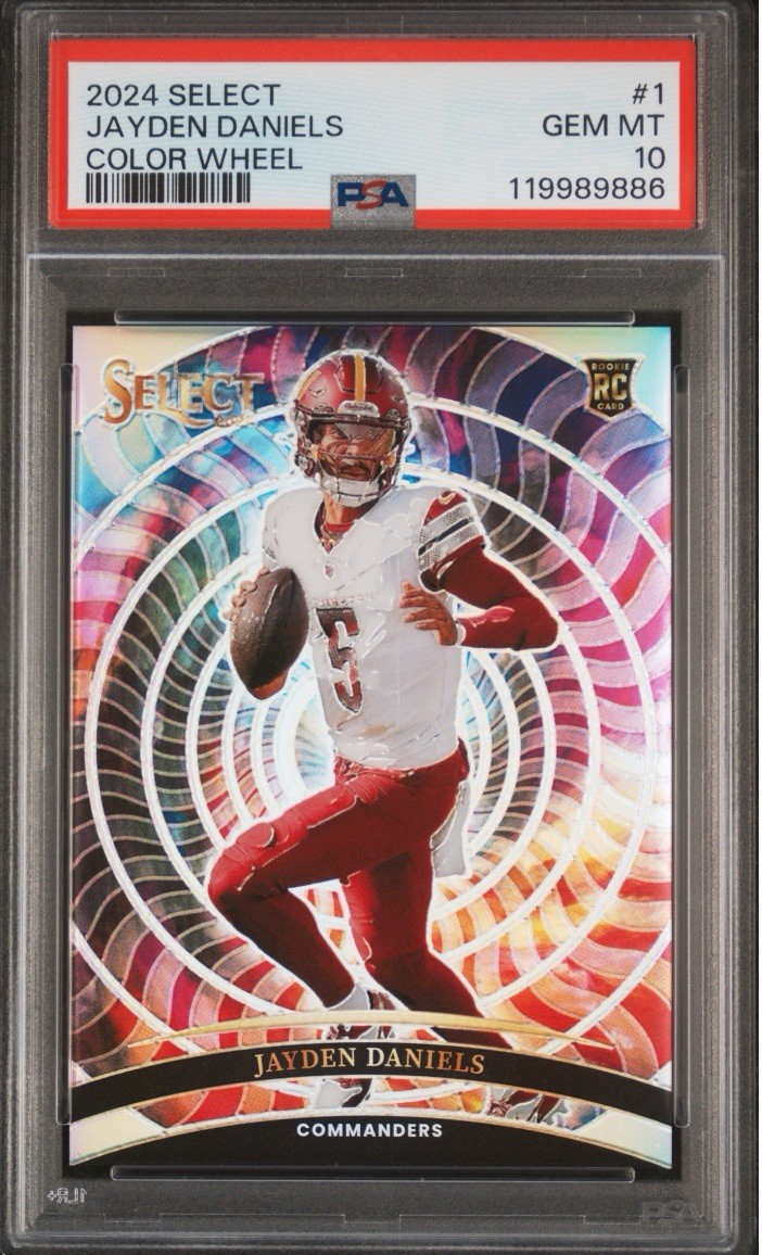 Jayden Daniels Panini Select Color Wheel #1 Base