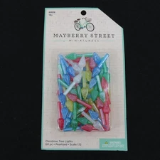 Mayberry Street Miniatures 60 Piece Pearlized 1:12 Christmas Tree Lights NEW