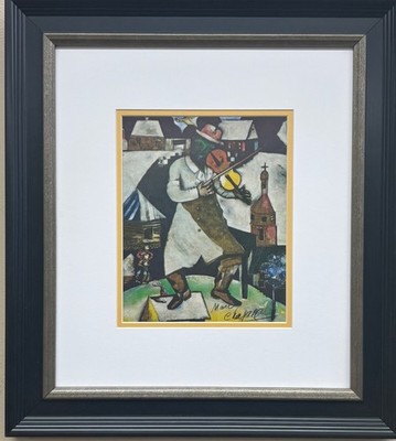 【ヴィンテージ 】Marc Chagall 1949年ポピーフレーム入りポスター Marc Chagall 