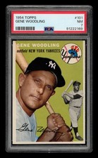1954 Topps Set-Break #101 Gene Woodling PSA 7 NM