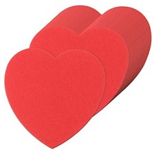 200 Pieces Hearts Cutouts Paper Heart Shapes 4 Inch Heart Shape Paper Cut Red