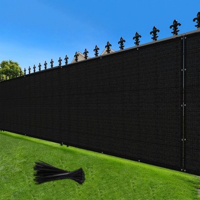 LOVE STORY 6'x 50' Fence Privacy Screen Outdoor Mesh Fencing Covers Screen Fe...