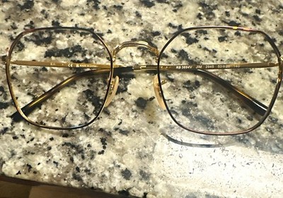 Ray-Ban RB3694V Gold Metal Square Full Rim Eyeglasses Frames 53-20 140