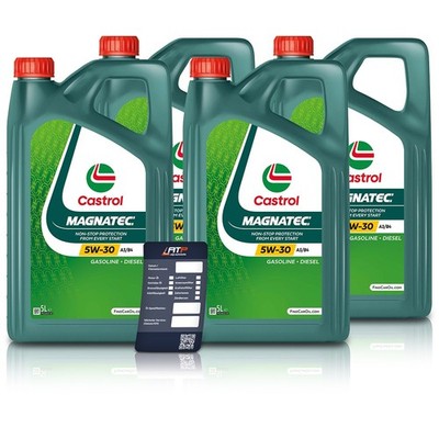 20 L LITER CASTROL MAGNATEC STOP-START 5W-30 A3/B4 MOTOR-ÖL MOTOREN-ÖL 50045430