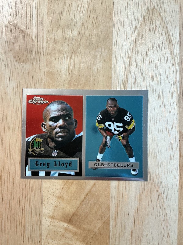1996 Topps Chrome.       Greg Lloyd         # 2.         40th ANNIVERSARY RETRO