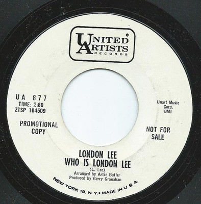 London Lee - Who Is  / Mutiny - Used Vinyl Record 7 - Promo - C8100z